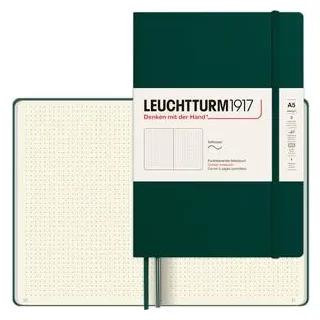 Leuchtturm1917 Notizbuch A5 gepunktet Waldgrün