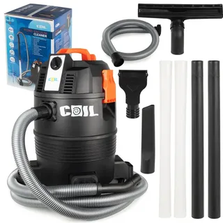 COIL Teichschlammsauger, Schlammsauger, Poolreiniger Staubsauger, Teichreiniger, Tank (35l), Gebläsefunktion, Zwei Betriebsarten, 18 KPa, 1600W - Schwarz