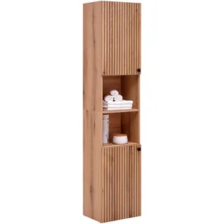 trendteam Hochschrank PureBliss Holzoptik Braun Eiche