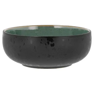 BITZ Scüssel, Schale, Ramen bowl, Schälchen aus Steingut, 18 cm im Durchmesser, Schwarz/Grün