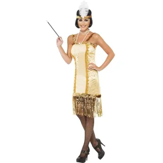 Smiffys Goldenes 20er Jahre Charleston Kleid (L)