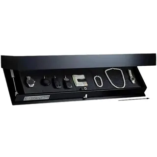Ymnilian Regal Mit Geheimfach, Wandregal Mit Geheimfach Holz-Lagerregal, verstecktes Regal mit Geheimfach, Klapp-Aufbewahrungsbox, Wandmontage, Heimdekor, Möbel-Aufbewahrungsorganisator(Black)