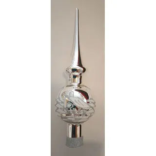 Minispitze Silber mit weißer Winterlandschaft