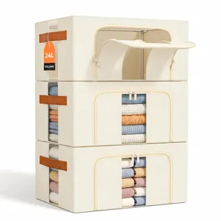 niubebe Aufbewahrungstasche 2x24 l 2-tlg. Beige/Grau