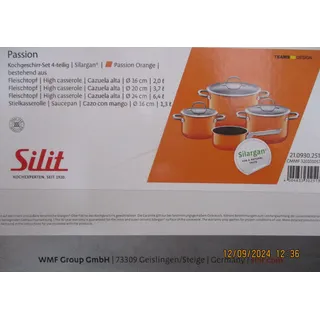SILIT PASSION TOPFSET INDUKTION 4-TEILIG, PASSION ORANGE