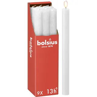 Bolsius Rustik Stabkerzen 270 mm 9 St. weiß
