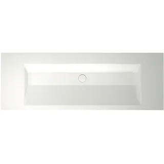 Einbauwaschtisch „BetteAqua“, ohne Überlauf, ohne Hahnlochbohrung 140 × 49,5 cm in Edelweiß