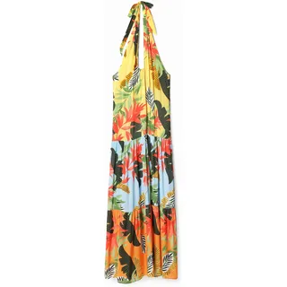 Maxi-Neckholder-Tropenkleid, MATERIAL FINISHES, L