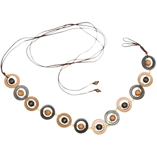 COLLEZIONE ALESSANDRO Damengürtel Materialmix braun onesize