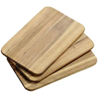 KESPER Frühstücksbrettchen Holz 3 23 x 15 x 1 cm Braun
