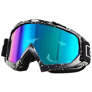 Nicole Knupfer Skibrille Motorradbrillen Schutzbrille,Winter Schnee Sport Snowboardbrille,Skibrille Für Damen Und Herren Jungen Und Mädchen (Schwarz)
