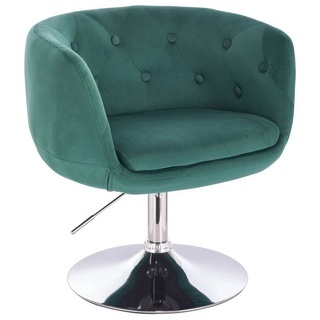 SVITA Chesterfield-Sessel PANAMA (1-St., Drehsessel), 360° drehbar, stufenlos höhenverstellbar, angenehm gepolstert, hochwertig verarbeitet schwarz