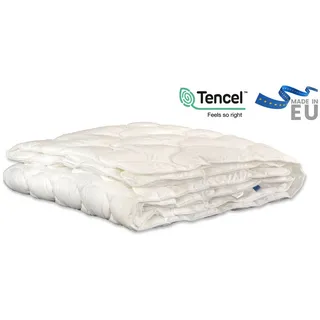 BeCo Ganzjahresdecke BeCo KlimaTop Tencel, Natur, Textil, Füllung: Lyocell,Lyocell, 155x220 cm, für Hausstauballergiker geeignet, temperaturausgleichend, formstabil, pflegeleicht, atmungsaktiv, hygienisch, Schlaftextilien, Bettdecken, 4 Jahreszeiten Bettdecken