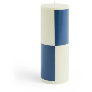 HAY Column Kerze L 1 St. milky green/dark blue
