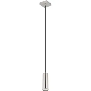 ETC Shop Skandinavisch 1-flg. 9 cm zylinderförmig grau Metall nickel matt
