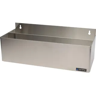 San Jamar B5522D Flaschenhalter aus Edelstahl, Doppelschiene, 53 cm Breite x 19 cm Höhe x 20,3 cm Tiefe