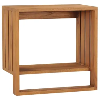 vidaXL Handtuchregal zur Wandmontage 35 x 20 x 35 cm Teak