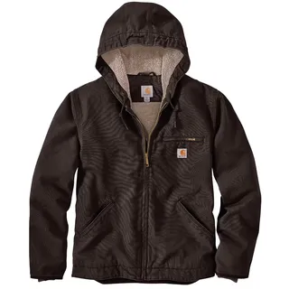 Carhartt Relaxed Fit Washed Duck Sherpa Lined Jacke