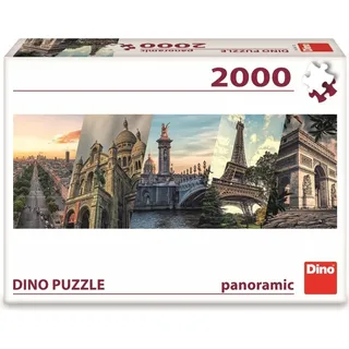 Dino Dino Panorama-Gehrungssäge 2000 Stk Pariser Collage (2000 Teile)