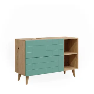 Vicco Waschbeckenunterschrank Rudi, 90 x 59 cm mit 2 Schubladen
