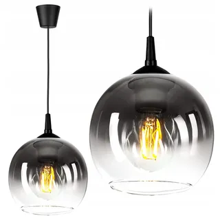 FKL DESIGN Home Deco – Lampe Pendelleuchte Esstisch – Hängeleuchten & Pendelleuchten – Deckenlampe Hängend - Wohnzimmer - Küchenlampe - Beleuchtung Weiß Gelb - (Metall - Glas), Serie 328