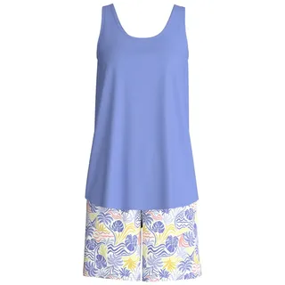 CALIDA Coastal Dreams Pyjama-Shorts Blau 40/42