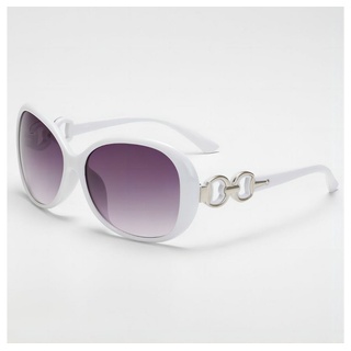 LENBEST Sonnenbrille Sonnenbrille Oversized Sonnenbrillen für Damen Polarisiert (1-St) UV400 Schutz weiß