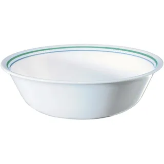 Corelle Geschirr-Set (4-teiliges Set, Landhaus), Set für 4 Personen, inkl. 4 x Müslischalen, 80% recyceltes Glas, 3 x langlebiger, halb so viel Platz und Gewicht traditioneller Keramik