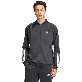 adidas Jacke, 3 Streifen, Strick, Schwarz - Schwarz - XXL