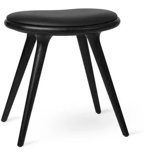 Mater Low Hocker, eiche schwarz / sorensen leder schwarz