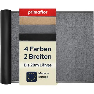 Primaflor Sauberlauf nach Maß - CLEAN, Grau-Anthrazit, 120 x 200 cm, Rutschfester Schmutzfangläufer Meterware, Küchenläufer, Zuschneidbarer Teppichläufer, Eingangsmatte für Flur und Windfang