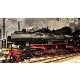 ZONJEE Wandkunst Bild Retro Lokomotive Zug Poster Bild und Drucke Leinwand Gemälde Wohnzimmer Wohndekorationen (Color : WG172, Size : 20x35 cm No Frame)