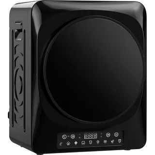 HOMCOM Mini Ablufttrockner 5 kg Wäschetrockner mit 4 Programmen bis zu 60°C, 1000W Trockner mit Knitterschutz, Extra-Trocken & ECO-Modi, Timer, für Wohnmobile, Haus, Schwarz   Aosom