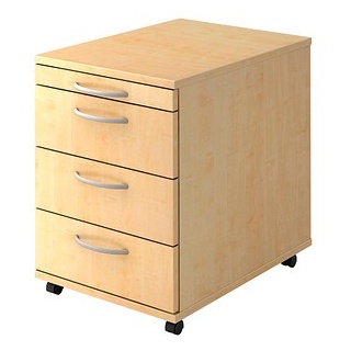 HAMMERBACHER 1606 Rollcontainer ahorn 4 Auszüge 42,8 x 58,0 x 59,0 cm