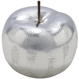 Gehlmann dekorativer Deko-Apfel Dekoobjekt Apfel Keramik Silber glänzend - Matte Optik (22103453-groß)