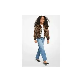 MK Jacke aus Kunstpelz mit Leopardenmuster - Braun - Michael Kors - 6Y
