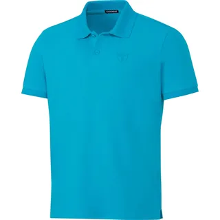 Chiemsee Herren Poloshirt, 100% Baumwolle, bequemes Poloshirt/T-Shirt mit lässigem Kragen, leichte Herrenoberbekleidung, atmungsaktiv & luftdurchlässig, Türkis, Gr. L - L