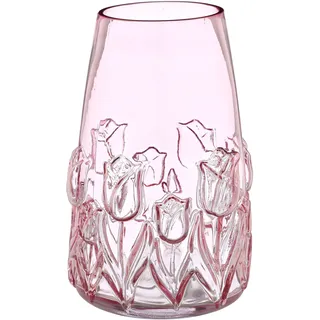 Vase Tulpenrelief (DH 18x26.50 cm) - rosa - DH 18x26.50 cm