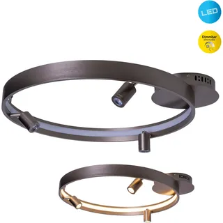 NÄVE Tristan 1 LED Deckenleuchte 65 cm silber