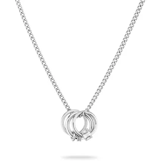 Liebeskind Berlin Kette mit Anhänger The D-Link Mini Silber Edelstahl