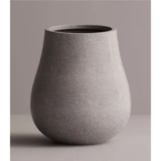 Casa Padrino Luxus XXL Garten Deko Beton Blumentopf Grau Ø 88 x H. 100 cm
