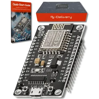 AZDelivery NodeMCU Lolin V3 Module ESP8266 ESP-12F WiFi WiFi Development Board mit CH340 kompatibel mit Arduino inklusive E-Book!