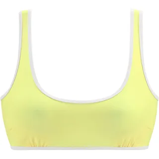 Bustier-Bikini-Top VENICE BEACH "L.A." Gr. 40, Cup C/D, gelb Damen Bikini-Oberteile Ocean Blue mit Kontrastpiping