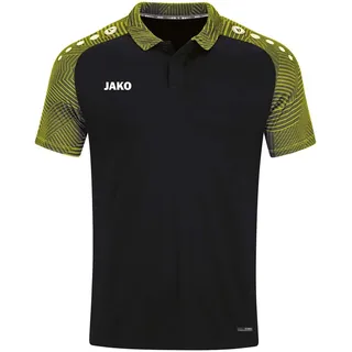 Jako Performance Poloshirt Herren schwarz/soft yellow L