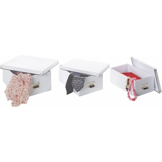 Aufbewahrungsbox ZELLER PRESENT Aufbewahrungsboxen , weiß Aufbewahrungsbox Korb & Box Korbware Ordnungsboxen Aufbewahrungsboxen (5-tlg.)