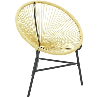 DOTMALL Gartenstuhl Acapulco, Loungesessel für Terrasse, Garten, 1 Stück beige