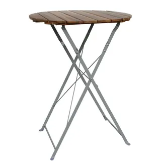 Lex Biergartentisch 80 x 80 x 110 cm Naturbelassen