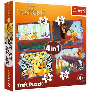 Trefl 4 in 1 Puzzle - Der König der Löwen