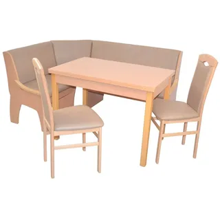 moebel-direkt-online möbel direkt online 4tlg. Eckbankgruppe 125x165 cm Schenkelmaß