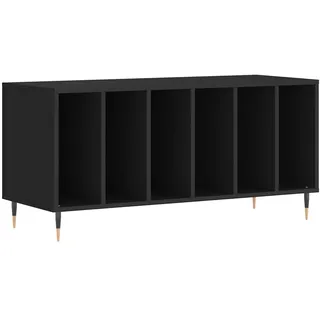 vidaXL Plattenschrank 100 x 38 x 48 cm Schwarz